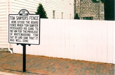 Tom Sawyers Fence Marker image. Click for full size.