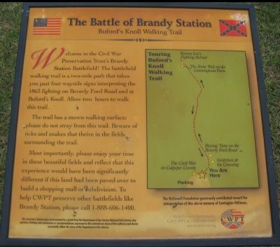 Battle of Brandy Station<br>Buford's Knoll Walking Trail image. Click for full size.