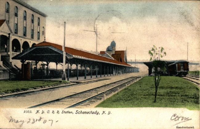 New York Central Railroad Schenectady Passenger Station image. Click for full size.