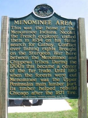 Menominee Area Marker image. Click for full size.