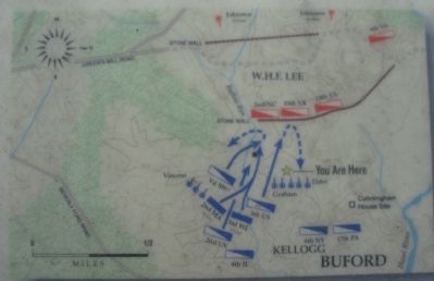 Buford's Flanking Attack and 'Rooney' Lee's Defense image. Click for full size.