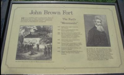 John Brown Fort Marker. Click for full size. John Brown Fort Marker image. Click for full size.