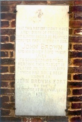 Close-up Of Cornerstone At Fort image. Click for full size.