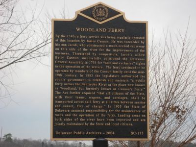Woodland Ferry Marker image. Click for full size.