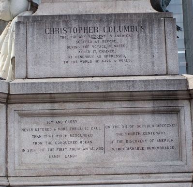 To Christopher Columbus engraving. Click for full size. To Christopher Columbus engraving image. Click for full size.