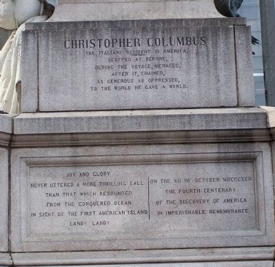 To Christopher Columbus engraving image. Click for full size.