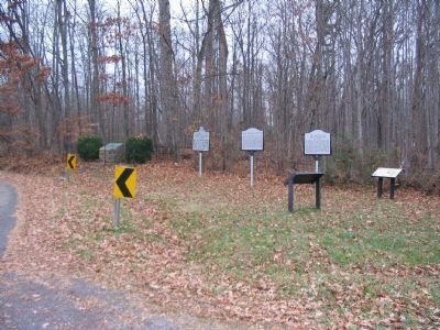 Several Markers at the Cedar Mountain Battlefield image. Click for full size.