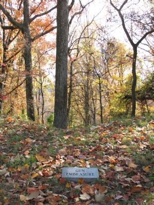 Gun Embrasure at Fort Dickerson. Click for full size. Gun Embrasure at Fort Dickerson image. Click for full size.