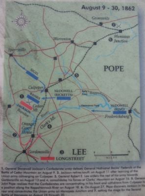 Second Manassas Campaign Map image. Click for full size.
