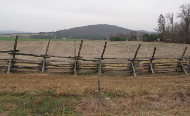 Looking East Across the Confederate Battle Line at Cedar Mountain image. Click for full size.