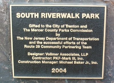 South Riverwalk Park Marker image. Click for full size.