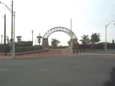 Main Entrance to Southern Section of South Riverwalk Park at Lalor & Lamberton Streets. Click for full size. Main Entrance to Southern Section of South Riverwalk Park at Lalor & Lamberton Streets image. Click for full size.