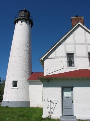 Point Iroquois Lighthouse image. Click for full size.