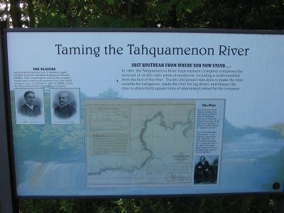 Taming the Tahquamen River Marker image. Click for full size.