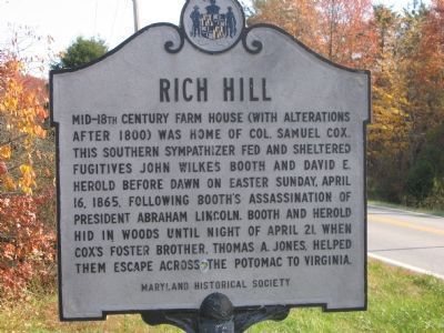 Rich Hill historical marker image. Click for full size.