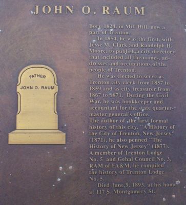 John O. Raum Marker. Click for full size. John O. Raum Marker image. Click for full size.