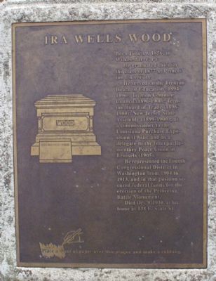 Ira Wells Wood Marker. Click for full size. Ira Wells Wood Marker image. Click for full size.