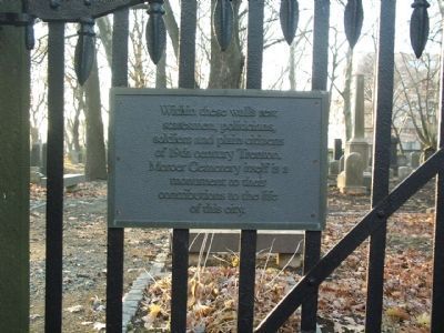 Mercer Cemetery at Trenton Marker image. Click for full size.