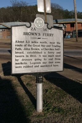 Brown's Ferry Marker. Click for full size. Brown's Ferry Marker image. Click for full size.