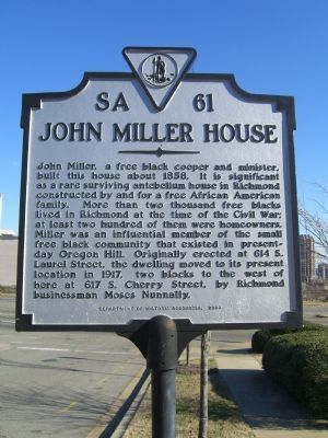 John Miller House Marker image. Click for full size.