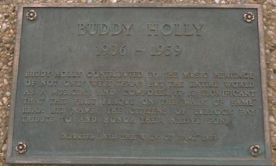 Buddy Holly Marker image. Click for full size.