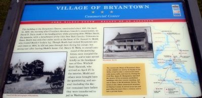 Village of Bryantown Civil War Trails Marker image. Click for more information.