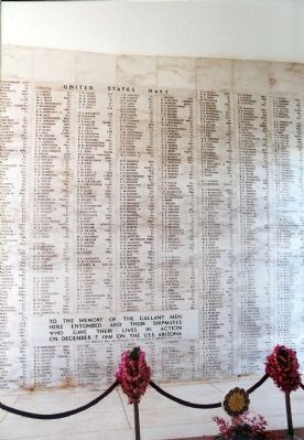 Inside the USS Arizona Memorial image. Click for full size.