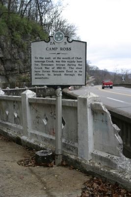 Camp Ross Marker. Click for full size. Camp Ross Marker image. Click for full size.