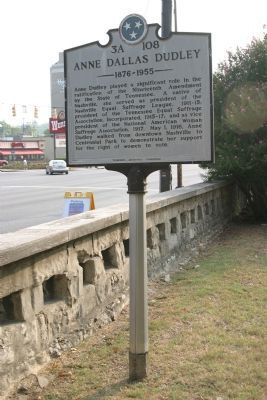 Anne Dallas Dudley Marker. Click for full size. Anne Dallas Dudley Marker image. Click for full size.