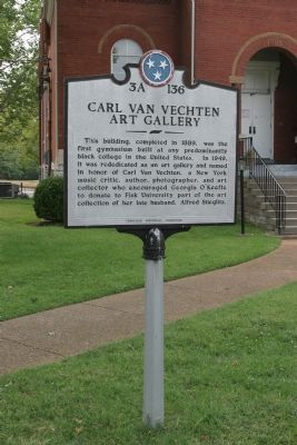 Carl Van Vechten Art Gallery Marker image. Click for full size.