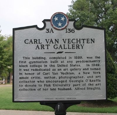 Carl Van Vechten Art Gallery Marker. Click for full size. Carl Van Vechten Art Gallery Marker image. Click for full size.