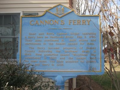 Cannon's Ferry Marker image. Click for full size.