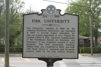 Fisk University Marker. image. Click for full size.