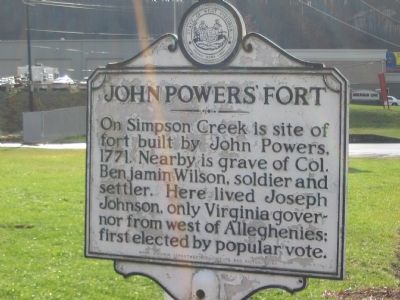 John Powers' Fort Marker image. Click for full size.