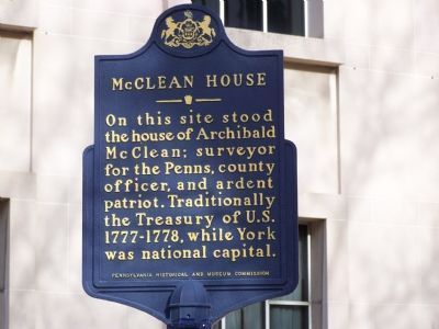 McClean House Marker. Click for full size. McClean House Marker image. Click for full size.