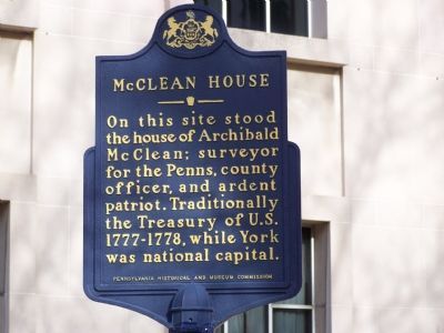 McClean House Marker image. Click for full size.