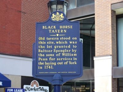 Black Horse Tavern Marker. Click for full size. Black Horse Tavern Marker image. Click for full size.