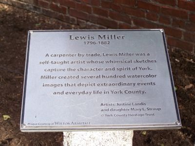 Lewis Miller Marker image. Click for full size.