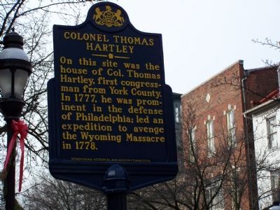 Colonel Thomas Hartley Marker. Click for full size. Colonel Thomas Hartley Marker image. Click for full size.