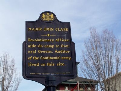 Major John Clark Marker image. Click for full size.