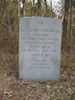 Major John Pelham, C.S.A. Marker image. Click for full size.
