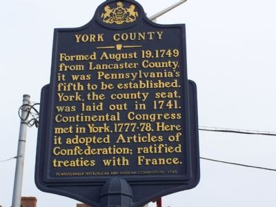 York County Marker image. Click for full size.