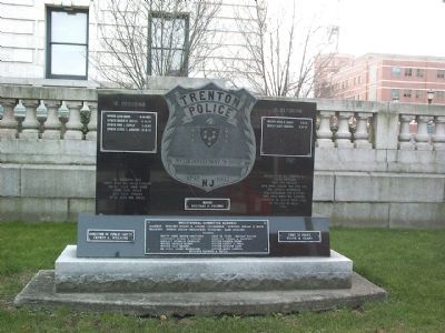 Trenton Police Marker. Click for full size. Trenton Police Marker image. Click for full size.