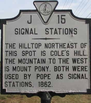 Signal Stations Marker. Click for full size. Signal Stations Marker image. Click for full size.