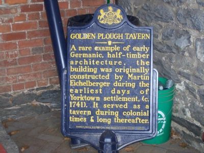 Golden Plough Tavern Marker image. Click for full size.
