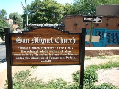 San Miguel Church Marker. Click for full size. San Miguel Church Marker image. Click for full size.