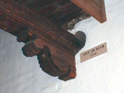 Beam Dated 1710. Click for full size. Beam Dated 1710 image. Click for full size.