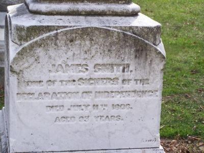 Grave marker of James Smith image. Click for full size.