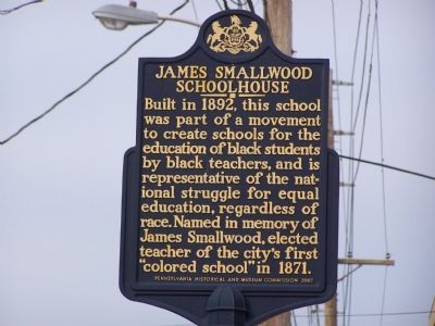 James Smallwood Schoolhouse Marker image. Click for full size.