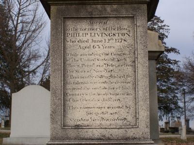 Philip Livingston Marker. Click for full size. Philip Livingston Marker image. Click for full size.